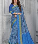  multicolor woven silk saree with blouse