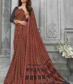  multicolor woven silk saree with blouse