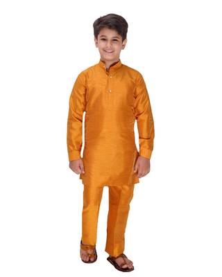 fourfolds boy's kurta and pyjama set 5