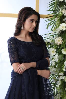 Navy Blue Thread Embroidery Net Salwar 3