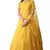 Yellow Thread Embroidery Net Salwar
