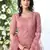 Peach Thread Embroidery Net Salwar