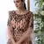 Peach Thread Embroidery Net Salwar