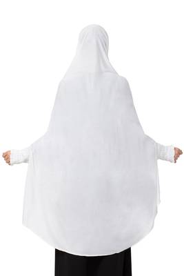 Plain Jersey Ready To Wear Hijab Khimar With Inner Cap Combo 5