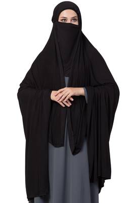 Rida Hijab Irani Chadar With Attached Nose Piece And Inner Cap 3