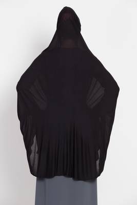 Plain Jersey Ready To Wear Prayer Hijab With Inner Cap Combo 5