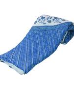 blue cotton Handcrafted Jaipuri Razai (Quilt)