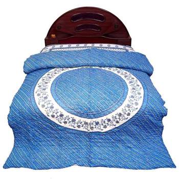 blue cotton Handcrafted Jaipuri Razai (Quilt) 2
