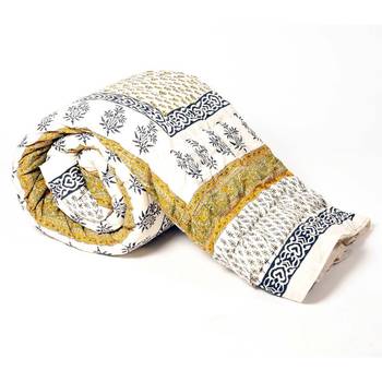 multicolor cotton handcrafted Jaipuri Razai (Quilt) 1