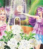 Indiancraft Barbie Doll Digital Printed Curtains for Window - 5ft