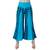 Turquoise plain Cotton trousers