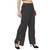 black plain Crepe trousers
