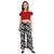 multicolor plain Crepe trousers