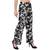 multicolor plain Crepe trousers