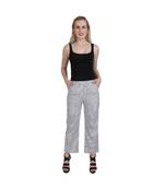 grey plain Cotton trousers