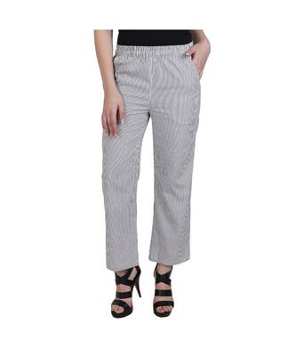 grey plain Cotton trousers 2