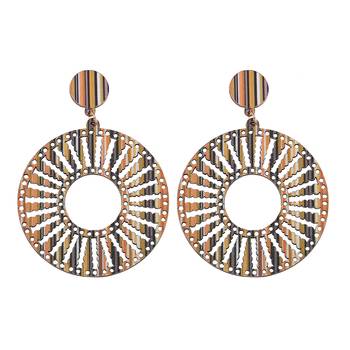 Beautiful Stylish Wooden Light Weight Dangler Earrings For Girls And Women. 2