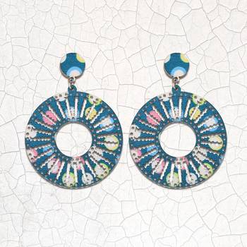 Delicate Natural Wooden Dangler Earrings For Girls And Women. 1