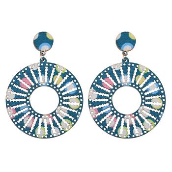 Delicate Natural Wooden Dangler Earrings For Girls And Women. 2