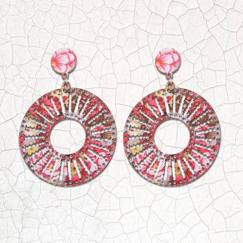 Antique Wooden Dangler Earrings Perfect And Different Look For Women Girl. 1