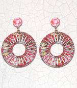 Antique Wooden Dangler Earrings Perfect And Different Look For Women Girl.