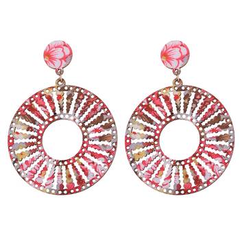 Antique Wooden Dangler Earrings Perfect And Different Look For Women Girl. 2