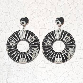 Designer Dangler Wooden Light Weight Earrings For Girls And Women. 1