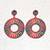 Ethnic Round Drop Wooden Light Weight Earrings For Girls And Women.