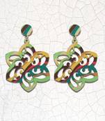 Party Wear Dangler Wooden Earrings For Girls And Women