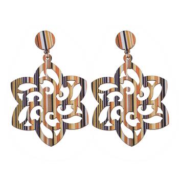 Designer Wooden Earrings Natural Wood For Perfect And Different Look 2