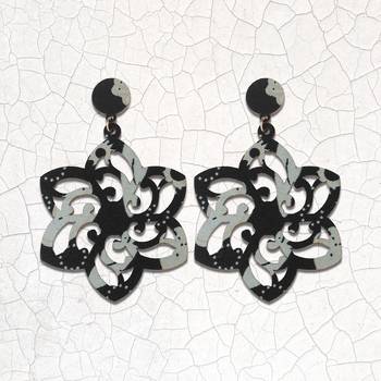 Charm Designer  Wooden Light Weight Dangler Wooden Earrings For Girls And Women 1