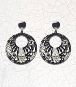 Ethnic Party Wear Dangler Wooden Earrings For Girls And Women