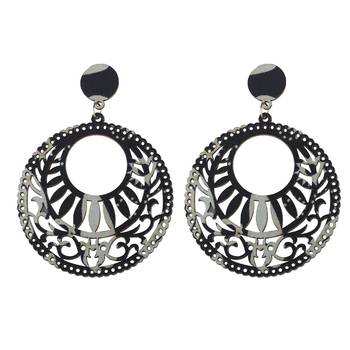 Ethnic Party Wear Dangler Wooden Earrings For Girls And Women 2