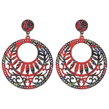 Stylish Designer Light Weight Wooden Earrings For Girls And Women 2