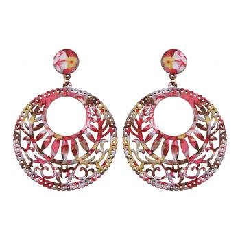 Delicate Party Wear Wooden Dangles Earrings Perfect And Different Look For Women Girl. 2