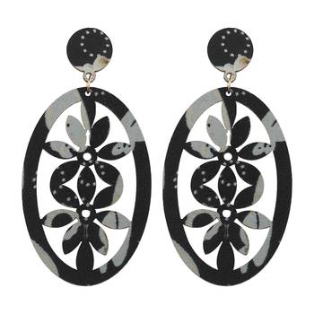 Attractive Wooden Light Weight Dangle Earrings For Girls And Women. 2