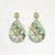 Delicate Natural Wooden Dangler Light Weight Earrings For Girls And Women.