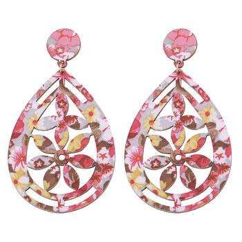 Wonderful Attractive Wooden Light Weight Dangle Earrings For Girls And Women. 1