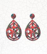 Wooden Light Weight Dangle Earrings For Girls And Women.