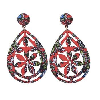 Wooden Light Weight Dangle Earrings For Girls And Women. 2