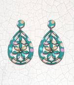 Party Wear Drop Wooden Light Weight Earrings For Girls And Women.