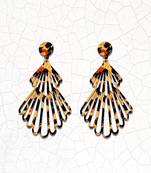 Attractive Handmade Wooden Light Weight Dangle Earrings For Girls And Women.