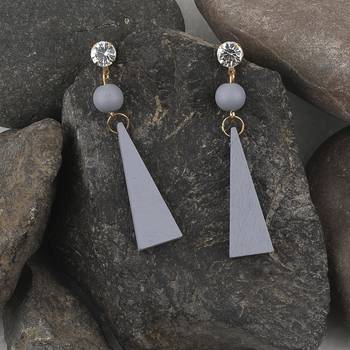 Antique Diamond  Wooden Dangler Earrings Perfect And Different Look For Women Girl. 4