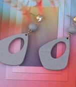 Party Wear Dangler Diamond Wooden Earrings For Girls And Women