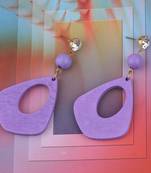 Charm Designer Diamond Wooden Light Weight Dangler Earrings For Girls And Women