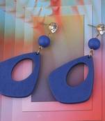 Elegant Dangler Diamond Wooden Earrings For Girls And Women