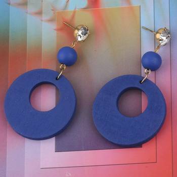 Charm Dangler  Diamond Wooden Earrings For Girls And Women 1