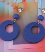 Charm Dangler  Diamond Wooden Earrings For Girls And Women