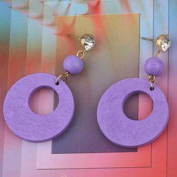 Beautiful Party Wear Diamond Wooden Earring Perfect And Different Look For Women 1
