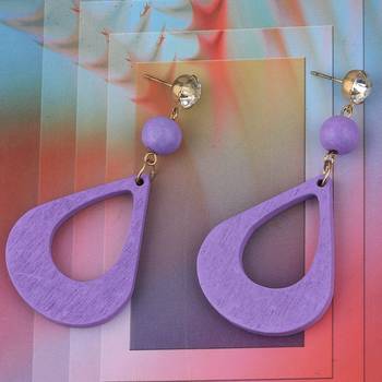 Party Wear Natural Diamond Wooden Earring For Perfect And Different Look For Women 1